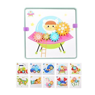 Игрушка Мозаика (10 рисунков, кнопки, шестеренки) 20-1/20-2/20-3