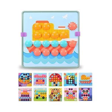 Игрушка Мозаика (10 рисунков, кнопки, шестеренки) 20-1/20-2/20-3