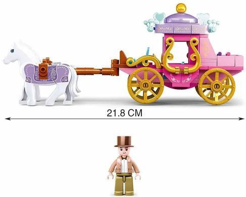 Конструктор Карета с лошадьми Girls Dream (139 деталей) M38-B0872