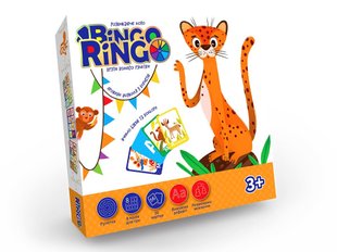 Настільна гра Bingo Ringo Danko Toys GBR-01-01U Бінго Рінго Лото алфавіт тварини кольори розвиваюча для дітей