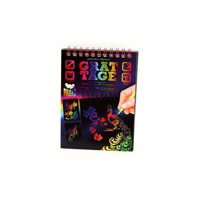 Набір GRATTAGE А6 малий Danko Toys GRT-02-02 граттаж планшет для малювання пером творчість для дітей дряпка