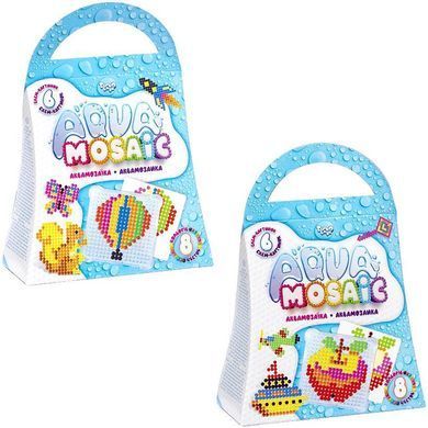 Набор креативного творчества Aqua Mosaic комильфо АМ-02-01 Danko Toys Аква Мозаика детская 3D фигуры для детей