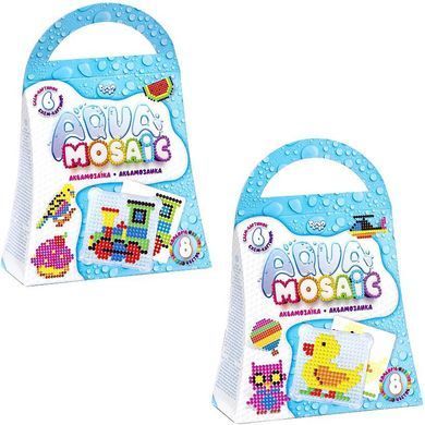 Набор креативного творчества Aqua Mosaic комильфо АМ-02-01 Danko Toys Аква Мозаика детская 3D фигуры для детей