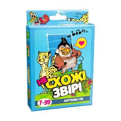 Настольная игра Непохожие звери, 30223, Strateg, УКР, детская карточная развивающая игра для всей семьи