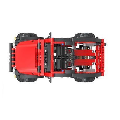 Конструктор Cogo Tech-Storm Джип 5801, механічний всюдихід, 501 деталь, червоний Wrangler