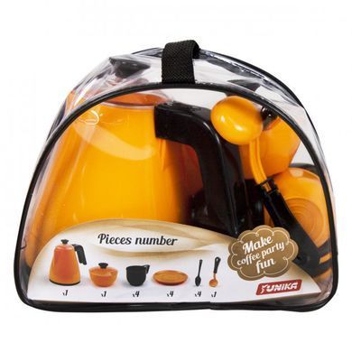 Набор посуды Cooking Set в сумке 1467 Юника чайник кастрюля сковорода чашки тарелки игрушка для детей кухня