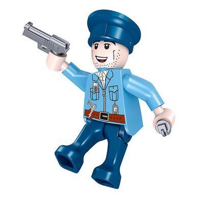 Конструктор дитячий COGO Пограбування 4168 блок 606 деталей фігурки транспорт для дітей