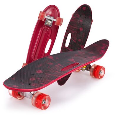 Скейт із ручкою Penny Board 885 світяться колеса Пенні борд 26” пластиковий дитячий скейтборд для дітей підлітків