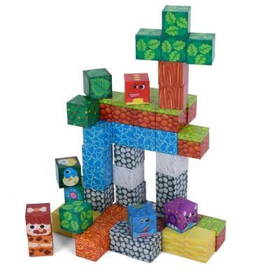 Дитячий магнітний конструктор Dinosaur Magnetic Building Blocks (56 елементів) 888-3