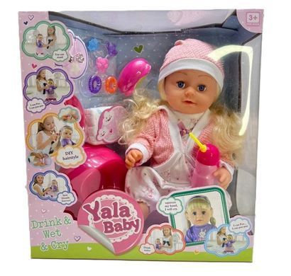 Функциональный пупс Yala Baby с горшком (кукла 45 см, плачет слезами, шарнирные суставы) BLS024E