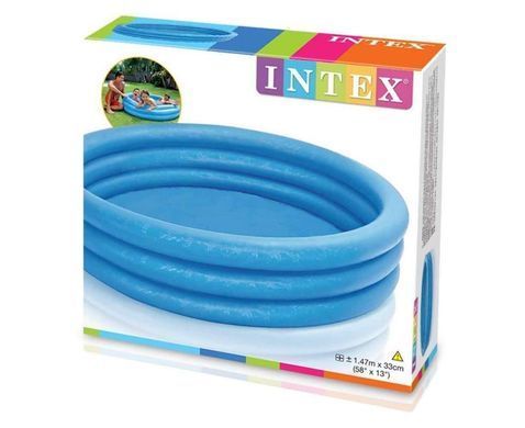 Детский круглый надувной бассейн Intex 58426 объем 330 л, 147 х 33 см, отдых, бассейн для дома, лето отпуск