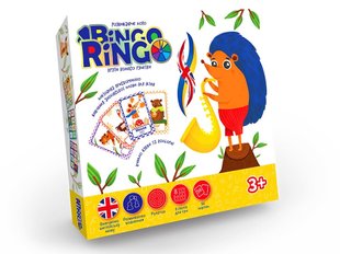 Настільна гра Bingo Ringo (укр / англ) Danko Toys GBR-01-02E Бінго Рінго лото алфавіт тварини розвиваюча для дітей