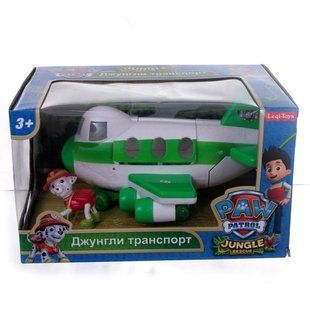 Літак Джунглі транспорт LQ2034, фігурка маршала, цуценята патруль, пластикова іграшка, набір для дітей