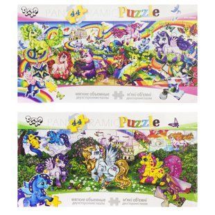 Картинка-пазл с.3 "Поні" (44 дет, м'який, двосторонній) Danko Toys Р44-03-03