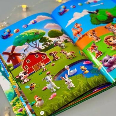 Інтерактивна книга Чарівний віммельбух (Пізнавальна абетка, Укр) WToys 35818