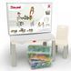 Набор &ldquo;Играем и учимся&rdquo; (стол, накладка, стул, конструктор 397 дет) Doloni Toys 04660/10