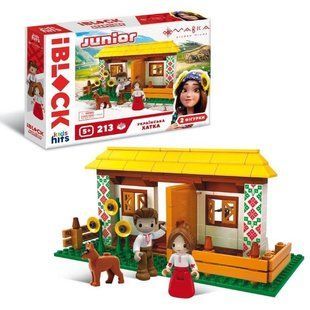 Конструктор IBLOCK Junior МАВКА Украинская хата (213 дет.) PL-921-521