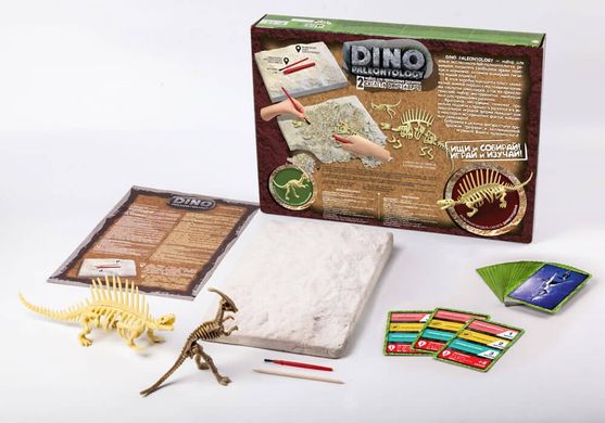 Набор для проведения раскопок DINO PALEONTOLOGY Danko Toys DP-01-01 Палеонтологи скелеты динозавров детям