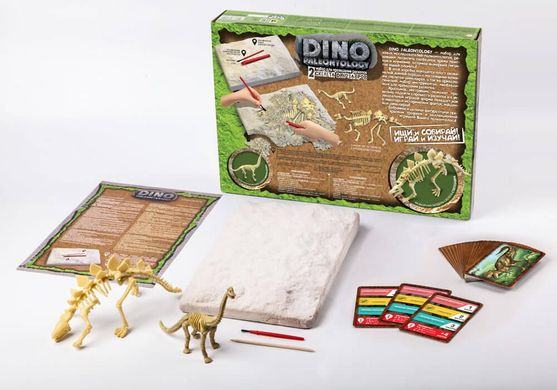 Набор для проведения раскопок DINO PALEONTOLOGY Danko Toys DP-01-01 Палеонтологи скелеты динозавров детям