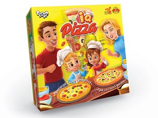 Настольная игра IQ Pizza DankoToys G-IP-01U Пицца заготовки с ячейками фишки кубики развивающая для детей