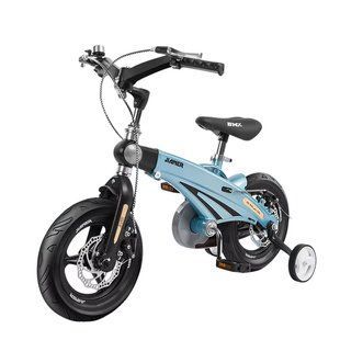 Велосипед двухколесный Люкс со страховочными колесами J1(1641G) 16 blue