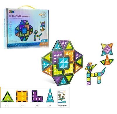 Магнітний конструктор Diamond Surface (32 ел.) 9955B