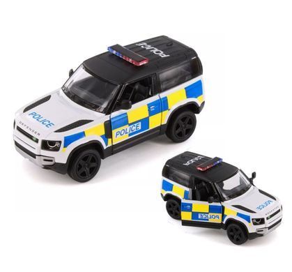 Модель джип Kinsmart LAND ROVER DEFENDER 90 Police 5'' KT5428WP