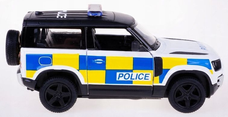 Модель джип Kinsmart LAND ROVER DEFENDER 90 Police 5'' KT5428WP