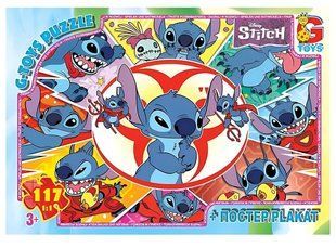 Пазл Stitch/Стич ТМ G-Toys (117 дет. + постер) SC617