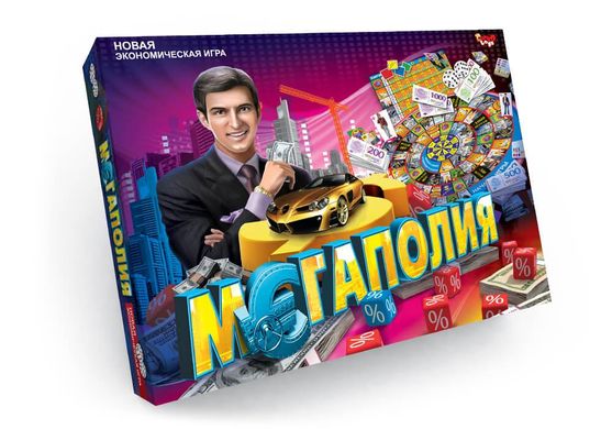 Настольная игра Мегаполия Danko Toys DTG6U економическая стратегия монополия менеджер для детей и взрослых