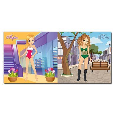 Одень куклу. Яркие наклейки. Шоколад, изд. Глория 9786175369555, поделки, развивающая книга, одежда наклейки