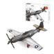 Конструктор Wange Винищувач P-51 Mustang Fighter 4006, літак 258 деталей, пластиковий, блоковий