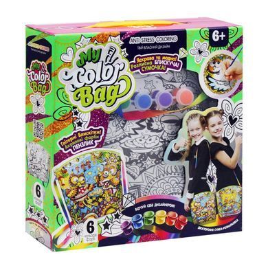 Креативна творчість My Color Bag mCOB-01-01U...05U Сумка розмальовка Danko Toys, УКР., міні сумочка своїми руками