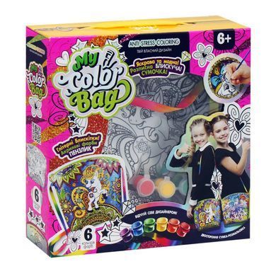 Креативна творчість My Color Bag mCOB-01-01U...05U Сумка розмальовка Danko Toys, УКР., міні сумочка своїми руками