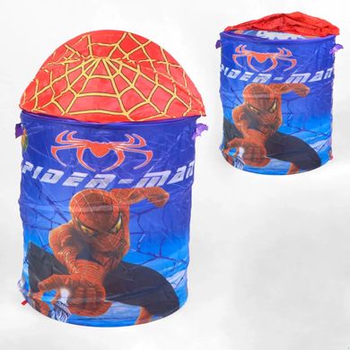 Корзина для игрушек С 36589/36596, Spider men/Frozen, круглая, с ручками, Человек паук, Холодное сердце