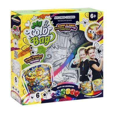 Креативна творчість My Color Bag mCOB-01-01U...05U Сумка розмальовка Danko Toys, УКР., міні сумочка своїми руками
