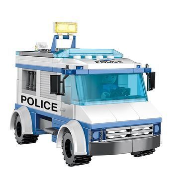 Конструктор Cogo Police Поліцейський відділок 4156, управління, гелікоптер, транспорт, 857 дет., блоковий, іграшка
