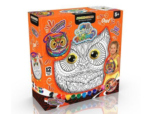 Набір для креативної творчості My Color Pet-Bag (укр) CPB-01-01U,02U,03U Danko Toys сумочка розмальовка іграшка для дітей