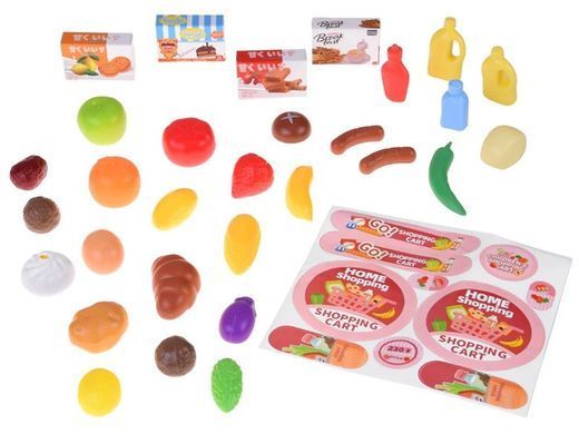 Тележка для супермаркета с продуктами (регулируется по высоте) H553A