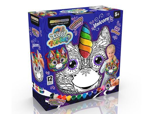 Набір для креативної творчості My Color Pet-Bag (укр) CPB-01-01U,02U,03U Danko Toys сумочка розмальовка іграшка для дітей