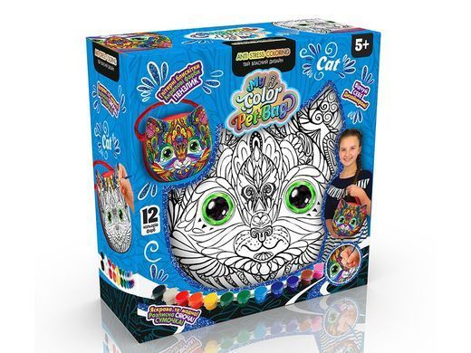 Набір для креативної творчості My Color Pet-Bag (укр) CPB-01-01U,02U,03U Danko Toys сумочка розмальовка іграшка для дітей