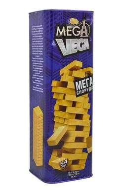 Настільна гра Mega Vega Danko Toys G-MV-01U Мега Вежа джанга дерев'яні бруски розвиваюча гра для дітей та дорослих