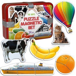 Магнитные пазлы Magdum Magnetic Set (54 магнита, 18 картинок) ML4031-62 EN