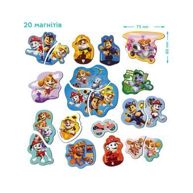 Набір магнітів Paw Patrol Щенята-рятівники (20 шт.) Dodo 200669