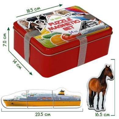 Магнитные пазлы Magdum Magnetic Set (54 магнита, 18 картинок) ML4031-62 EN