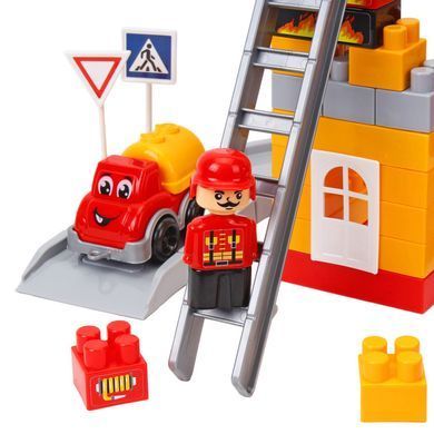 Іграшка дитяча Конструктор Fire department ТехноК (160 дет.) 3410