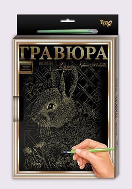 Набір Гравюра А4 LUXE з рамкою L-GrA4-02-01z,02z...18z Danko Toys малювання пером творчість для дітей дряпка
