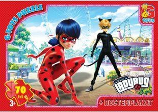Пазл Леді Баг + постер G-Toys (70 дет.) LB1007