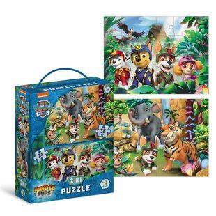 Пазл 2 в 1 Paw Patrol: Пригоди у Джунглях (24+36 елем) Dodo 200572