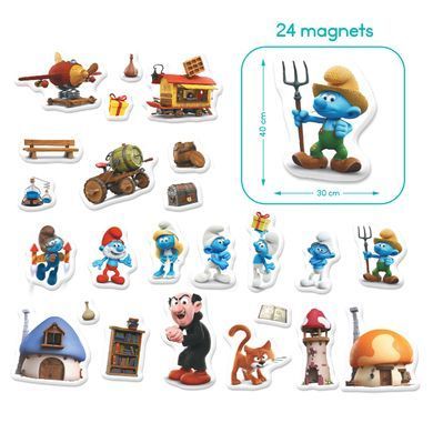 Магнітна гра з планшеткою Гномики Smurfs (24 магніти) Dodo 200627